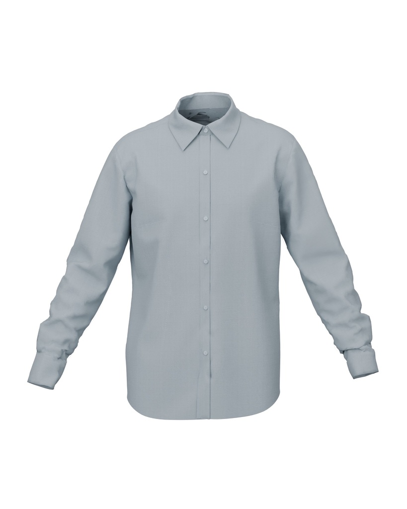 Camisa social mujer oxford manga larga