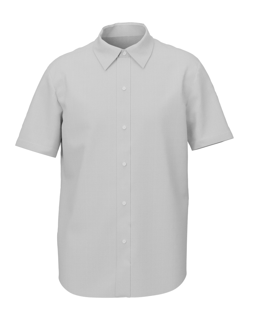 Camisa social hombre oxford manga corta