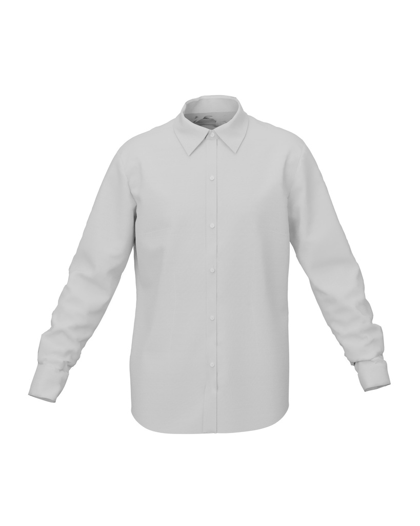 Camisa Social Slim Fit Mujer Poplin Manga Larga