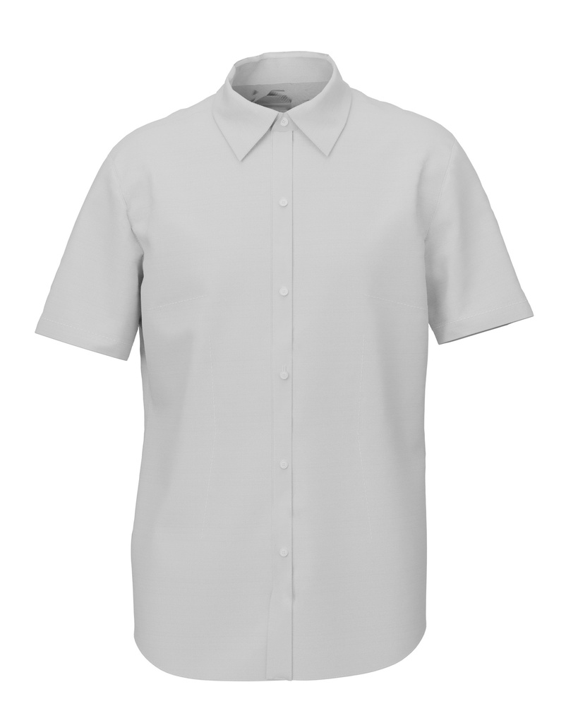 Camisa Social Slim Fit Mujer Poplin Manga Corta