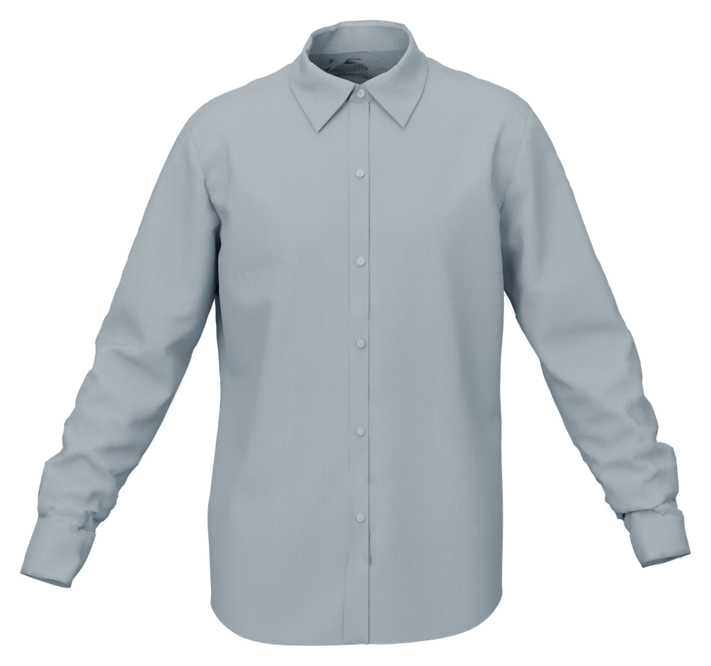 Camisa social mujer oxford manga larga