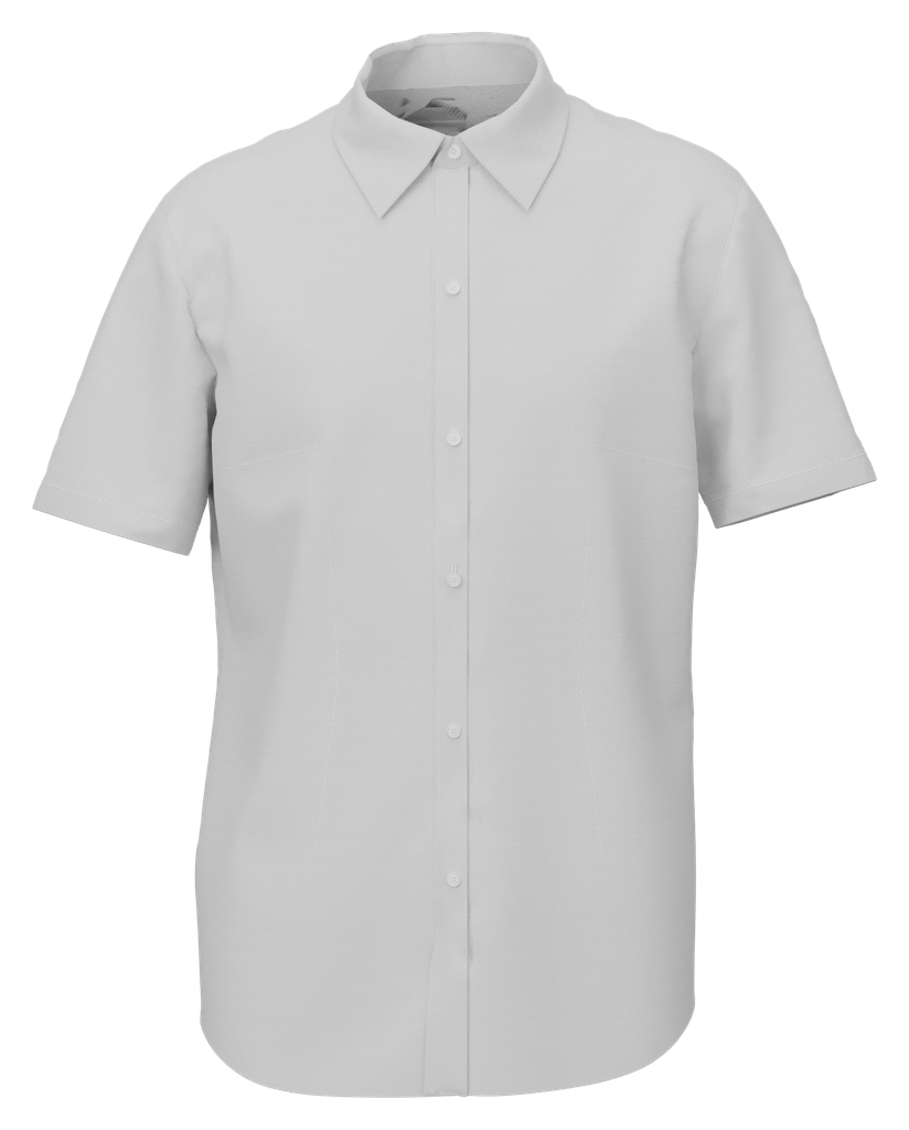 Camisa Social Slim Fit Mujer Poplin Manga Corta